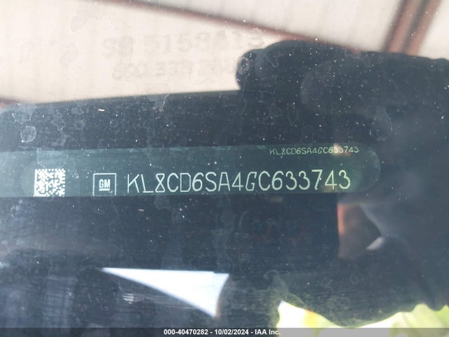 Chevrolet Spark 1lt Cvt 2016 KL8CD6SA4GC633743 Image 9