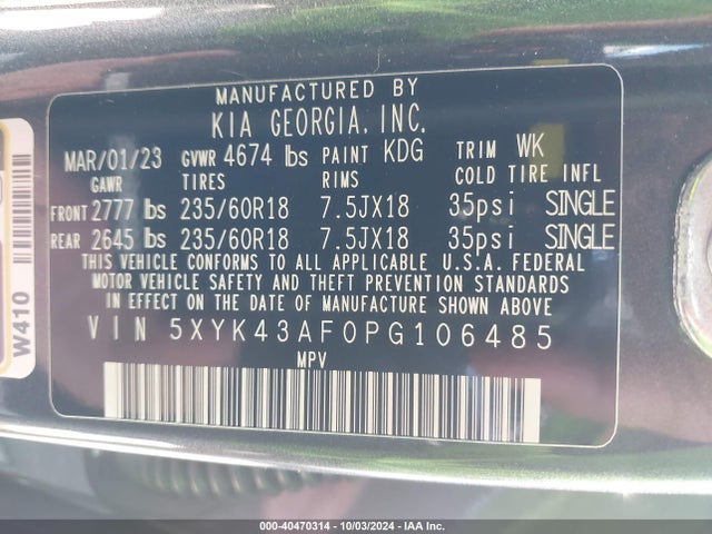 KIA Sportage Sx 2023 5XYK43AF0PG106485 Image 9