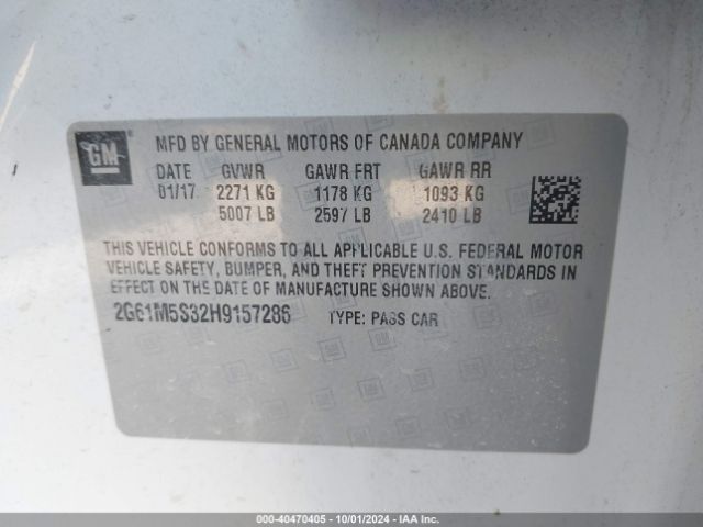 2G61M5S32H9157286 Cadillac XTS LUXURY