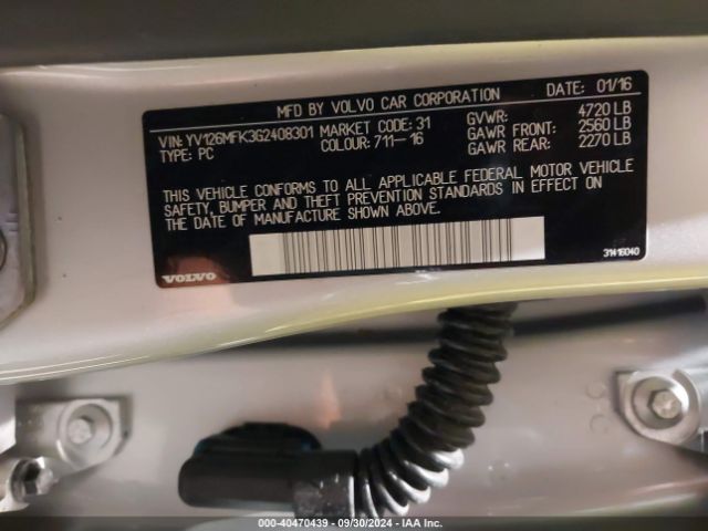 YV126MFK3G2408301 Volvo S60 T5 Drive-e Premier