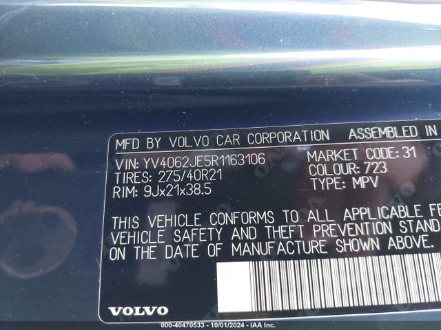 YV4062JE5R1163106 Volvo Xc90 B6 Plus Bright Theme 6-seater