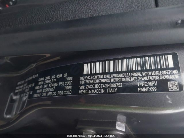 ZACCJBCT4GPD69752 Jeep Renegade Trailhawk