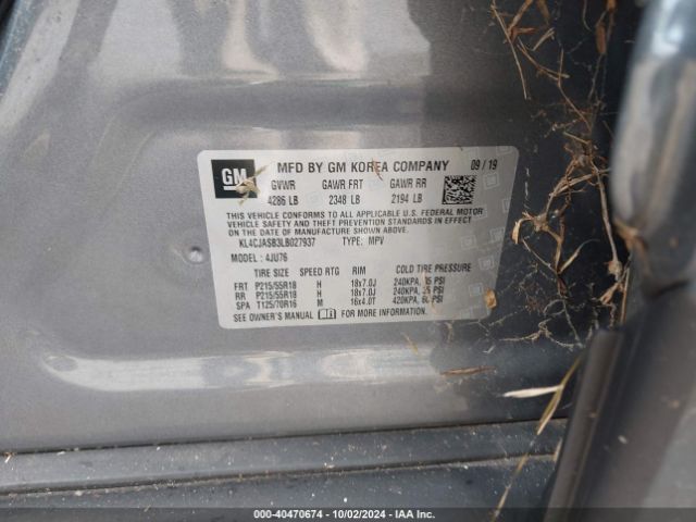 KL4CJASB3LB027937 Buick Encore Fwd Preferred
