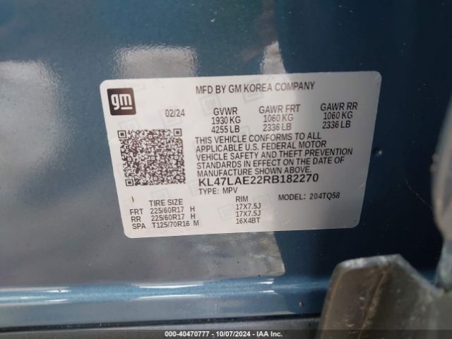 KL47LAE22RB182270 Buick Envista Preferred Fwd