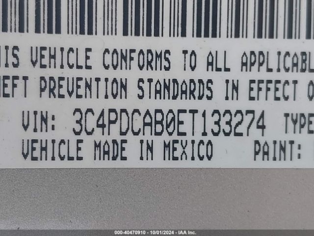 3C4PDCAB0ET133274 Dodge Journey American Value Pkg