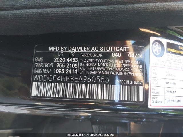 WDDGF4HB8EA960555 Mercedes-Benz C 250 Luxury/sport