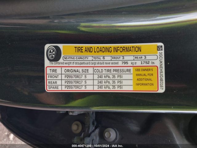 3GCUKNEH9JG483167 Chevrolet Silverado 1500 Wt