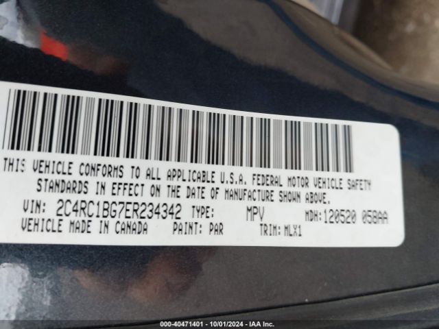 2C4RC1BG7ER234342 Chrysler Town & Country Touring