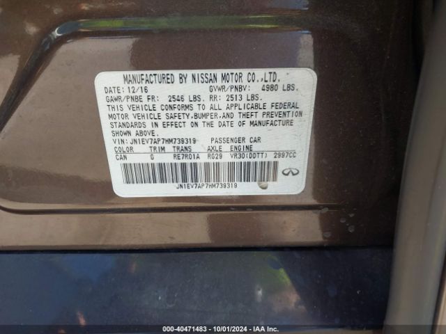 JN1EV7AP7HM739319 Infiniti Q50 3.0t Premium