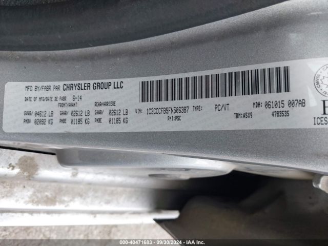1C3CCCFB5FN506387 Chrysler 200 LX
