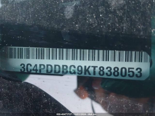 3C4PDDBG9KT838053 Dodge Journey Se Awd