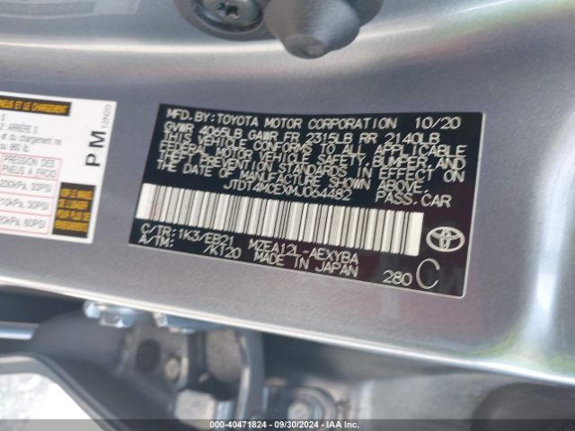 JTDT4MCEXMJ064482 Toyota Corolla Xse