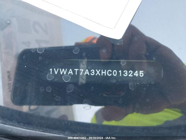 1VWAT7A3XHC013245 Volkswagen Passat 1.8t S