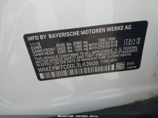 2020 MINI COUNTRYMAN WMZYW7C00L3L63908 Photo 8