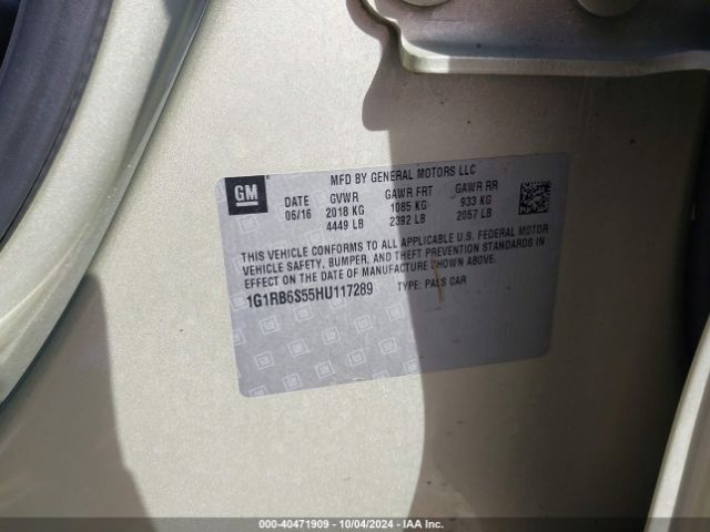 1G1RB6S55HU117289 Chevrolet Volt Premier