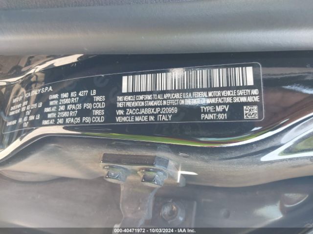 ZACCJABBXJPJ20959 Jeep Renegade Latitude Fwd