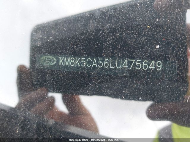 2020 HYUNDAI KONA KM8K5CA56LU475649 Photo 8