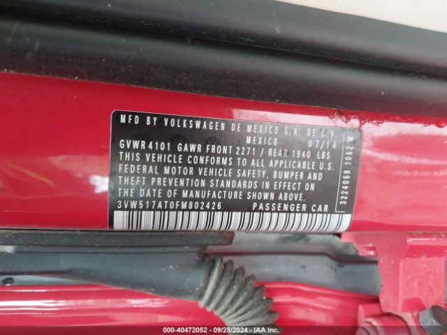 3VW517AT0FM802426 Volkswagen Beetle 1.8t