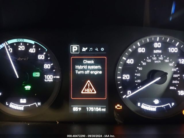 KMHE24L10HA043458 Hyundai Sonata Hybrid Se