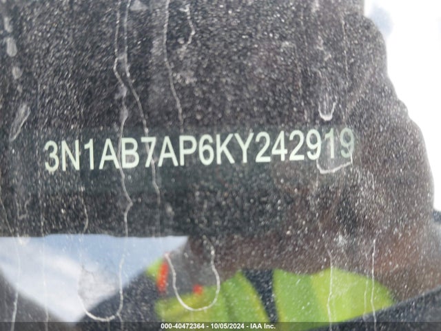Nissan SENTRA SV 2019 3N1AB7AP6KY242919 Image 9