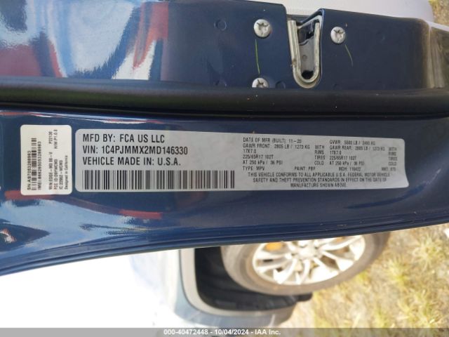 1C4PJMMX2MD146330 Jeep Cherokee Latitude Lux 4x4