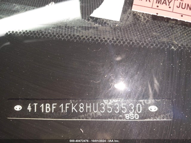 Toyota CAMRY SE 2017 4T1BF1FK8HU353530 Image 17