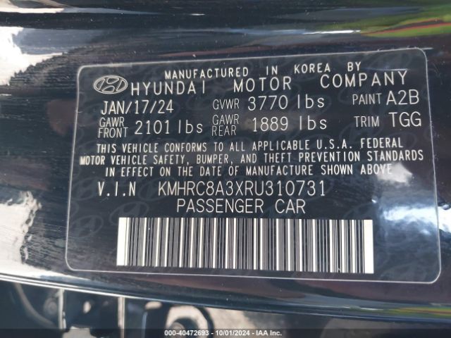 KMHRC8A3XRU310731 Hyundai Venue Sel