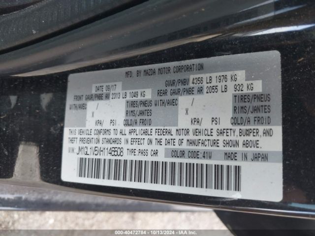 JM1GL1V5XH1146508 Mazda Mazda6 Touring