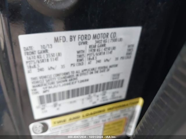 1FMJU1J59EEF12659 Ford Expedition Xlt