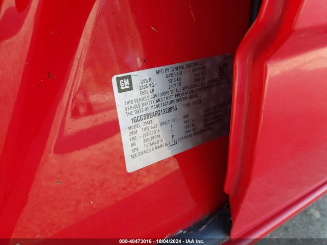 1GCGSBEA6G1328856 Chevrolet Colorado Wt