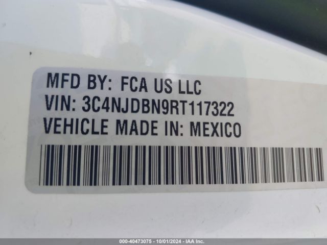 3C4NJDBN9RT117322 Jeep Compass Latitude 4x4