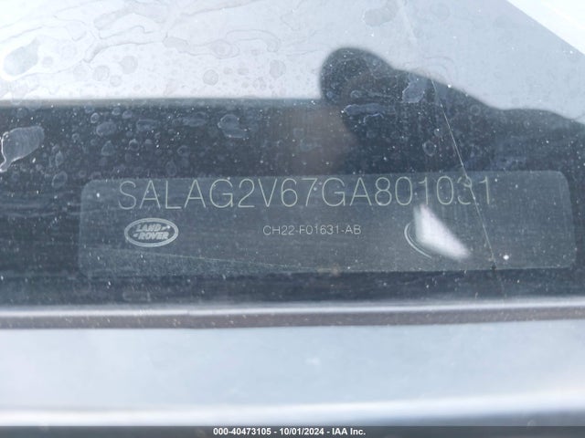 SALAG2V67GA801031 Land Rover LR4