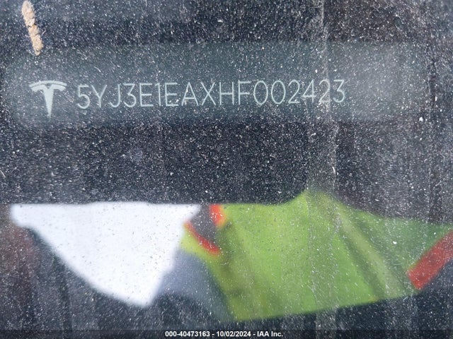 2017 TESLA MODEL 3 5YJ3E1EAXHF002423 Photo 8