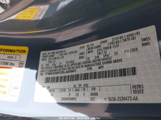 Ford Bronco Outer Banks 2024 1FMEE8BP2RLA65603 Image 9
