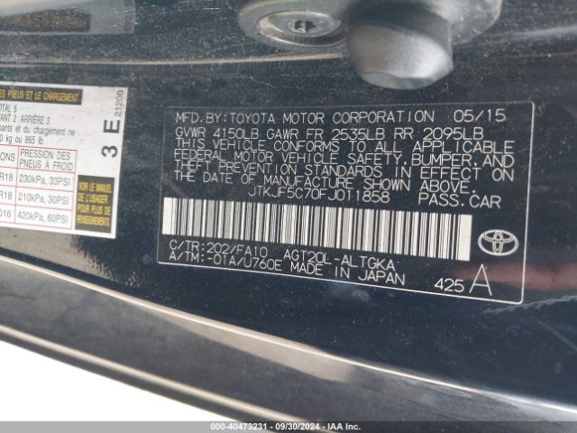 JTKJF5C70FJ011858 Scion TC