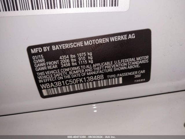 WBA3B1C50FK138488 BMW 320i