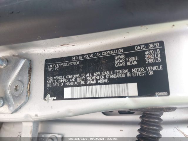 YV1612FS2E2277038 Volvo S60 T5