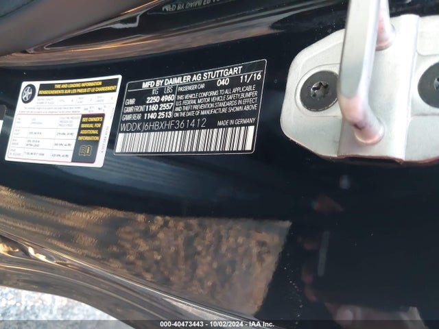 WDDKJ6HBXHF361412 Mercedes-Benz E 400 4matic