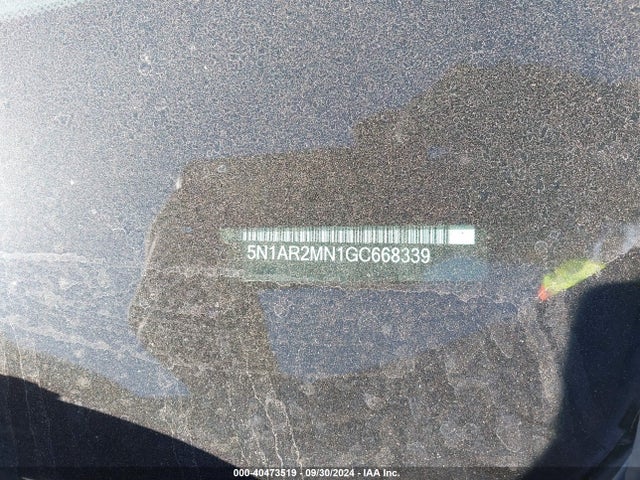 Nissan Pathfinder Sl 2016 5N1AR2MN1GC668339 Image 9