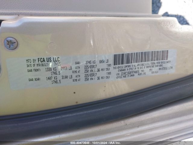 2C4RC1BG8FR740876 Chrysler Town & Country Touring