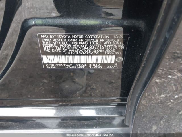 JTHGZ1E26N5023795 Lexus Is 350 F Sport
