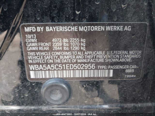 WBA5A5C51ED502956 BMW 528I