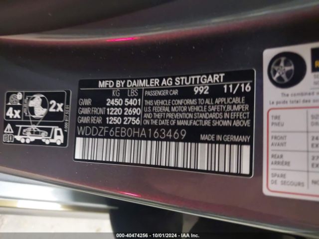 2017 MERCEDES-BENZ AMG E 43 WDDZF6EB0HA163469 Photo 8