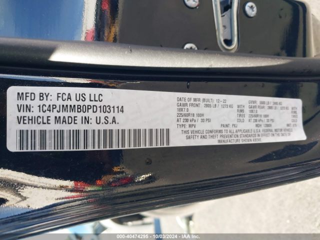 1C4PJMMB0PD103114 Jeep Cherokee Altitude Lux 4x4