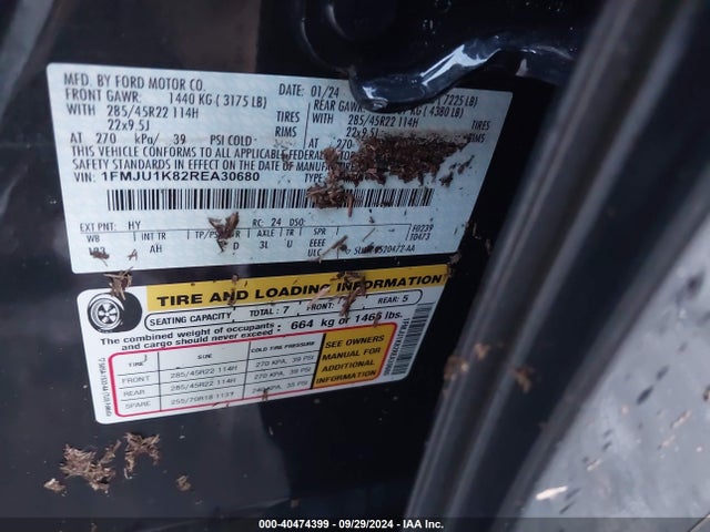 1FMJU1K82REA30680 Ford Expedition Limited