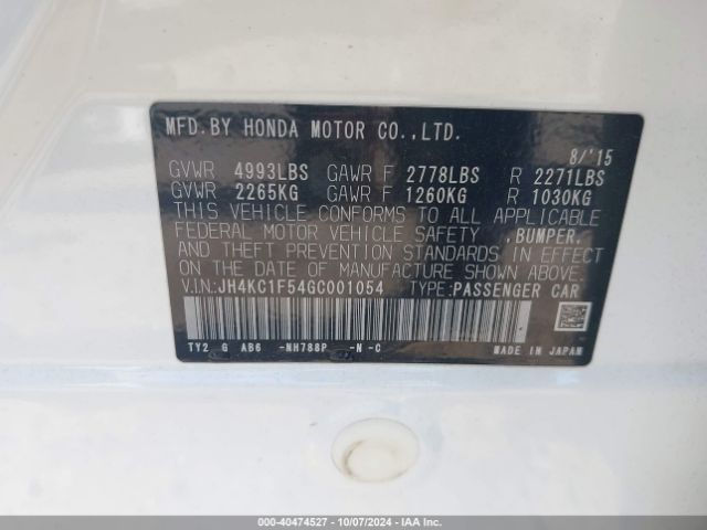 JH4KC1F54GC001054 Acura Rlx Technology Package