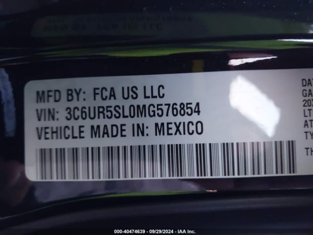3C6UR5SL0MG576854 RAM 2500 Limited  4x4 6'4 Box