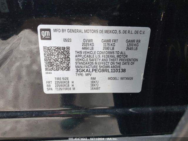 3GKALPEG9RL110138 GMC Terrain Fwd Slt