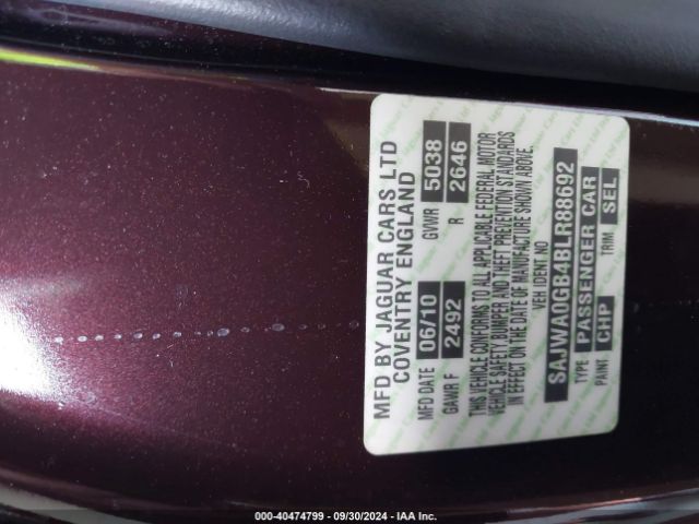 2011 JAGUAR XF SAJWA0GB4BLR88692 Photo 8