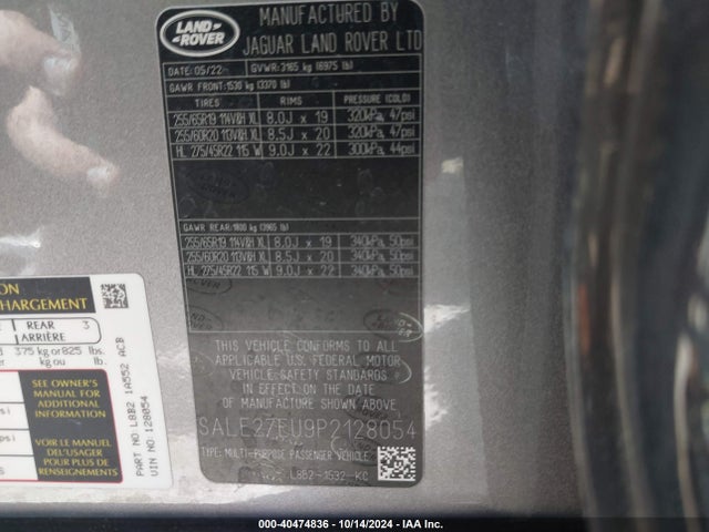 SALE27EU9P2128054 Land Rover Defender 110 X-dynamic Se